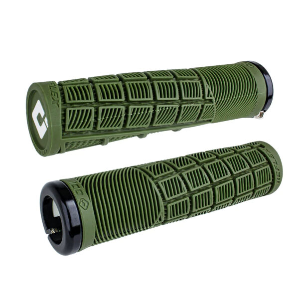 ODI_REFLEX_LOCK_ON_GRIPS_ARMY_GREEN ODI REFLEX LOCK-ON GRIPS - ARMY GREEN
