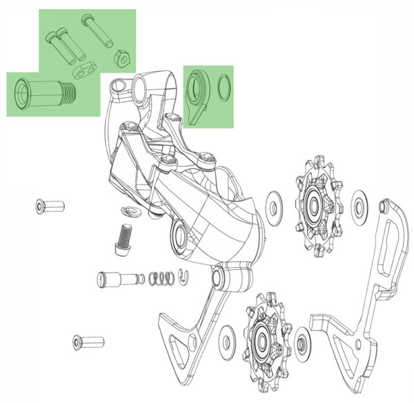 SRAM GX Eagle Rear Derailleur Mounting Kit instructions