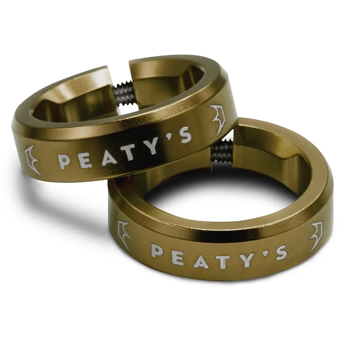 Peaty's Monarch Grips Lockrings Clamp Ring - Bourbon