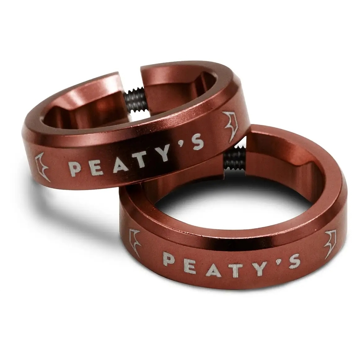 Peaty's Monarch Grips Lockrings Clamp Ring - Red