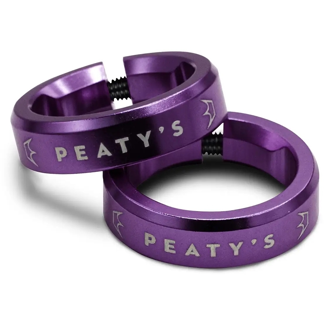 Peaty's Monarch Grips Lockrings Clamp Ring - Violet