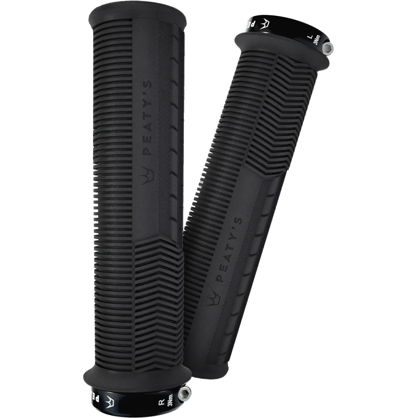 Peaty's Monarch Grips Mushroom Thin Bar Grips - Black