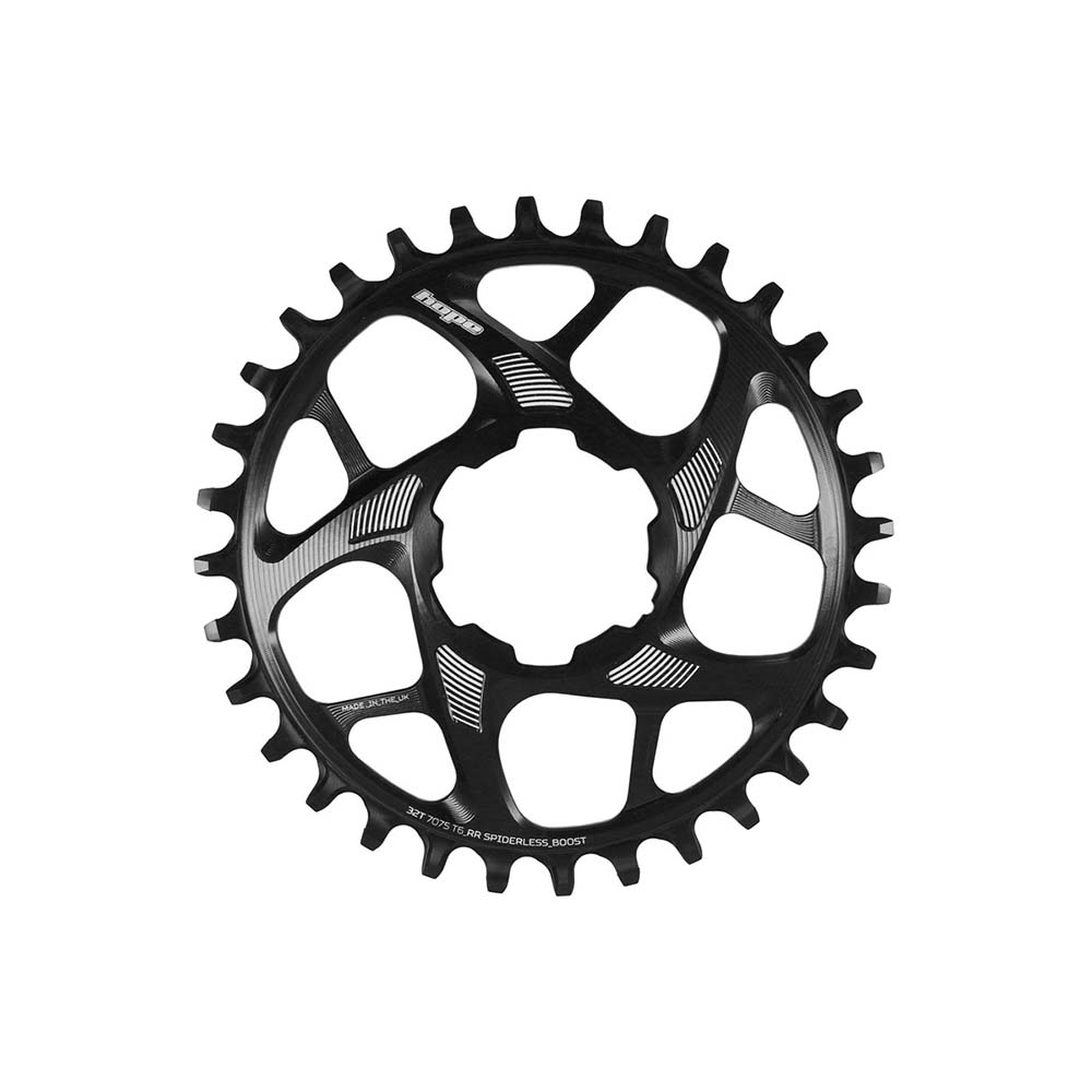 Hope R22 Spiderless Boost Chainring - Black 34T