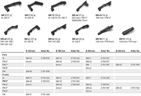 Magura QM 46 Brake Disc Adapter
