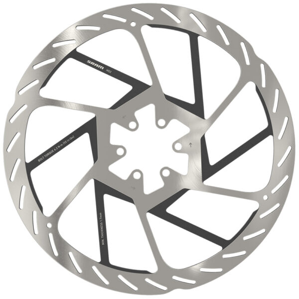 Sram-HS2-Rounded-6-Loch-Bremsscheibe-00-5018-176-000 SRAM HS2 Rounded 6-Bolt Disc Rotor